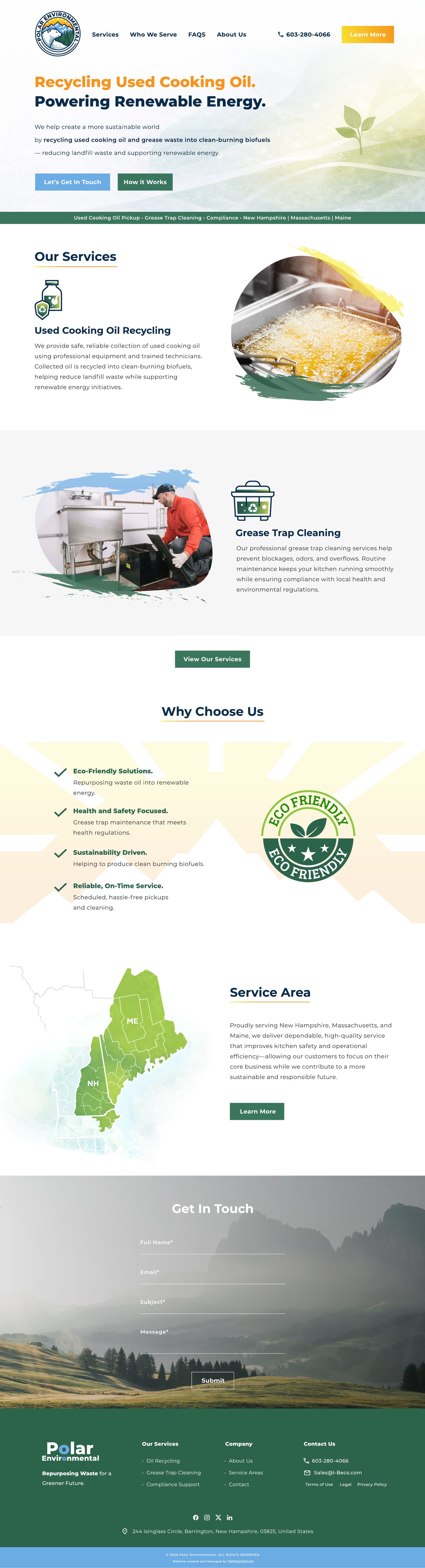 Polar Environmental website